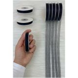 ZEYMERADE Organze Tül Kurdele Siyah 1 cm 22 mt, Gelin, Bohça, Nişan, Çeyiz, Hediye, Paketleme, Süsleme, Nikah