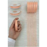 ZEYMERADE Organze Tül Kurdele Yavru Ağzı 1cm 22mt, Gelin Bohça Nişan, Çeyiz, Hediye, Paketleme, Süsleme, Nikah