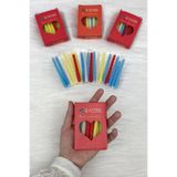 ZEYMERADE Parti Kına Mumu 20 Adet, Kına Gecesi Düğün Doğum Günü Özel Gün Bride Kutlama Pasta Mumu
