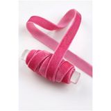 ZEYMERADE Pembe Kadife Kurdele 1cm 5mt, Gelin, Damat, Bohça, Nişan, Çeyiz, Nikah, Hediye, Şeker, Süsleme