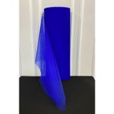 Zeymerade Saks Mavi Bohça Süsleme Tülü, Nişan Bohça Süsü, Kapı Doğum Günü Parti Süsleme Tülü, 100x300cm