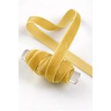 ZEYMERADE Soft Gold Kadife Kurdele 1cm 5mt, Gelin, Damat, Bohça, Nişan, Çeyiz, Nikah, Hediye, Şeker, Süsleme