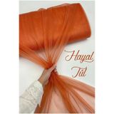 ZEYMERADE Tarçın Hayal Tül, Nişan Çeyiz Bohça Kapı Doğum Günü Parti Süsleme, Gelin Abiye Türban 100x300cm