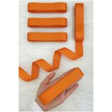 ZEYMERADE Turuncu Grogren Kurdele 3 Cm 10 Mt, Bohça Çeyiz Düğün Sünnet Doğum Günü Hediye Paketleme Süsleme