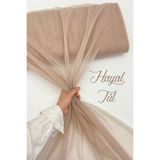 ZEYMERADE Vizon Hayal Tül, Nişan Çeyiz Bohça Kapı Doğum Günü Parti Süsleme, Gelin Abiye Türban 100x300cm