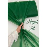ZEYMERADE Yeşil Hayal Tül, Nişan Çeyiz Bohça Kapı Doğum Günü Parti Süsleme, Gelin Abiye Türban 100x300cm