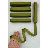 ZEYMERADE Zeytin Yeşili Grogren Kurdele 2 Cm 10Mt, Bohça Çeyiz Düğün Parti Doğum Günü Hediye Paketleme Süsleme