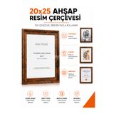 Zeyn Gross 20x25 cm Ahşap Resim Çerçevesi – Fotoğraf, Poster ve Sertifika Çerçevesi | Dikey & Yatay Kullanım