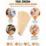 Zeyn Gross Sade Ahşap Dil Çubuğu 50 Adet | Tek Kullanımlık Abeslang | Medikal, Ağda ve Hobi Kullanımı