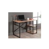 ZEYN MOBİLYA ZEYN Metal Çalışma Ofis Bilgisayar Laptop Masası 50x120 Ceviz 1925