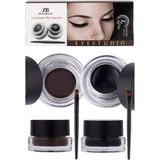 Zeyna Beauty İkili Kahve&Siyah Renk Jel Eyeliner Kolay Uygulama Özelliği İle
