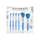 ZEYNABEAUTY 6 Lı Makyaj Fırça Seti Mavi