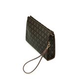 Zeyne Zyn04 Kahverengi Kadın Baskılı Clutch Çanta Şık Portföy El Çantası Günlük Kullanım