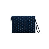 Zeyne Zyn11 Mavi Kadın Denim Püskül Detaylı Portföy Clutch Çanta El Ve Bilek Çantası