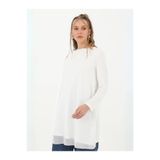 Zeynep Butik NARCONCEPT PUANE ÖN ŞİFON Detay Uzun Kollu Bluz