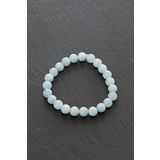Zeynep Büyükbay Akuamarin Doğal Taş Bileklik (8mm Küre Kesim)