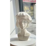 Zeynep Keskin Design Fransız Keçe Ressam Bere Şapka - Ekru - Standart