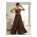 ZEYNEP RANA KADIN KETEN DÖKÜMLÜ SALAŞ KESİM WIDE LEG PALAZZO PANTOLON