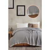 Zeynep Tekstil Sheet Çift Kişilik Yatak Örtüsü - 200 x 230 cm - Antrasit