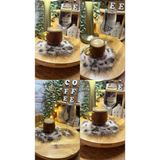 Zeynepin Dükkanı Leopar Tüylü Supla Fincan Altlığı 10 cm supla 2 adet