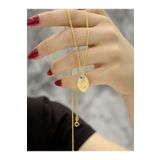 Zeynepli gold & jewelry 14 Ayar Altın B Harfli Kolye