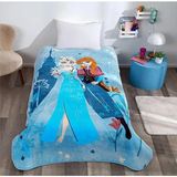 Zeyno Home Tekstil Frozen Flower Power Desenli 160X220 Tek Kişilik Polyester Battaniye - 160 x 220 cm - Çok Renkli