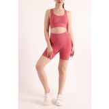 zeynos giyim bebe Melanj Spor Şort Bralet Tayt Takımı