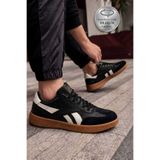 ZEYNSPORT Erkek Siyah Yürüyüş Ayakkabısı Hafif Kaymaz Taban Rahat Günlük Spor Sneaker