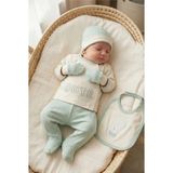 Zeynuko Erkek Bebek Cute Bear %100 Pamuk 0-3 Ay 5'li Yenidoğan Hastane Çıkışı Zıbın Seti - 0 - 3 Ay - 02Y-Yeşil