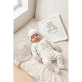 Zeynuko Erkek Bebek Hello Mommy Nakışlı Ayıcıklı 0-3 Ay 10'lu Yenidoğan Hastane Çıkışı Zıbın Seti Kutulu - 0 - 3 Ay - 01-Kahverengi