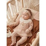 Zeynuko Kız Bebek Linda 5'li Set Yenidoğan Hastane Çıkışı Zıbın Set - 0 - 3 Ay - 105-Renkli