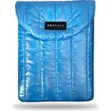 Zeypack 13”/14” El Yapımı Simli Mavi Macbook Kılıfı, Laptop Çantası | Özel Tasarım, Üstün Koruma
