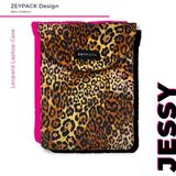 Zeypack 13”/14”El Yapımı Macbook Kılıfı, Laptop Çantası | Leopar Desenli Özel Tasarım, Üstün Koruma