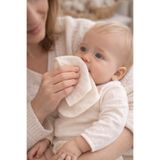 ZEYPBA %100 Pamuklu Bebek Müslin Ağız Mendili - 8 Li - Ekru %100 Pamuk