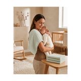 ZEYPBA 4’lü 4 Katlı Müslin Bebek Omuz Örtüsü 25X50CM Bebek Ağız Mendili Müslin Sırt Havlusu %100 Pamuk Yenidoğan Ter Bezi 4 Yeşil