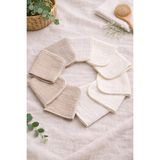 Zeypba Ekru/Bej Müslin Bebek Ağız Mendili 8'li Set %100 Pamuk Ekru/Bej - Ekru - Bej - 0 - 3 Yaş