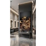 zeyrada Modern Dekorasyon 3D Efektli Özel Tasarım Kanvas Tablo Kuaför ve Güzellik Salonu Temalı Premium Duvar Paneli