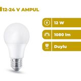 Zeyrise 12V 12W LED Ampul 6500K Beyaz Işık