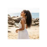 Zeysum Koyu Kahverengi Dalgalı Kabarık Afro Lastik Tokalı At Kuyruğu Saç Postiş 70 Cm 150 gr Isıya Dayanık