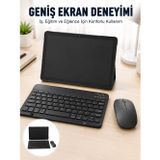 zeyta12 Android İşletim Sistemli Sım Kart Girişli Tablet Bluetooth Klavye Mouse Seti Mobil İnte
