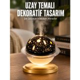 zeyta12 Aromaterapi Hava Nemlendirici Gece Lambası Uzay Model Satürn Oda Kokusu zeytan45