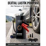 zeyta12 Çok Fonksiyonlu Araç Yol Yardım Kiti Jump Starter Ve Lastik Pompası Yeni Nesil zeytan45
