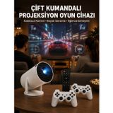 zeyta12 Kablosuz Mini Projeksiyon Cihazı Oyun Ve Film İçin Taşınabilir Ev Sineması Yeni Nesil