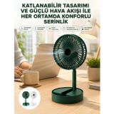 zeyta12 Katlanabilir Usb Şarjlı Masaüstü Soğutucu Mini Fan Telefon Tutucu zeytan45