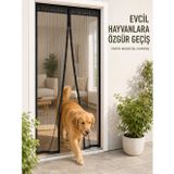 zeyta12 Mıknatıslı File Kapı Sinekliği Balkon Bahçe Teras Ve Mutfak İçin Pratik Kullanım ze