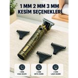zeyta12 Profesyonel Saç Ve Sakal Tıraş Makinesi 1500 Mah Bataryalı 1 2 3 Mm Taraklı zeytan45