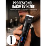 zeyta12 Şarjlı Tıraş Makinesi –dijital Ekranlı, Hızlı Şarjlı, Profesyonel Kesim Seti Yeni