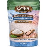 Zeytin Çağın Doğal Gıda Sofralık Çankırı Kaya Tuzu+ Himalaya Tuzu 500 gr - 0,5 gr