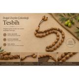 Zeytin Çekirdeği Tesbiği - Zeytin Çekirdeğinden Tesbih - El Yapımı Tesbih