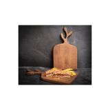 Zeytin Dalı 2'li Kesme Sunum Doğrama Tahtası , Peynir Tabağı , Servis Tabağı %100 Çam Ağacı